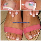 gumi virággal kéz-láb